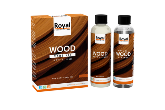 Wood Care Kit voor mat gelakte houten meubels
